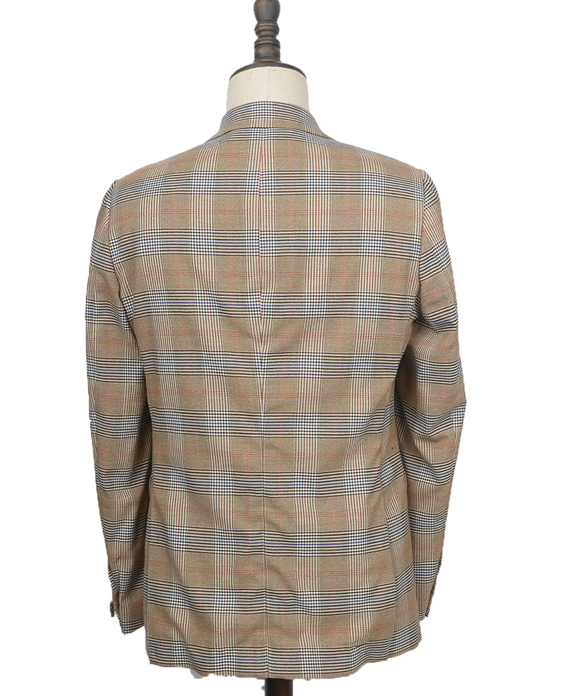 Mens blazer double breasted plaid 158323A