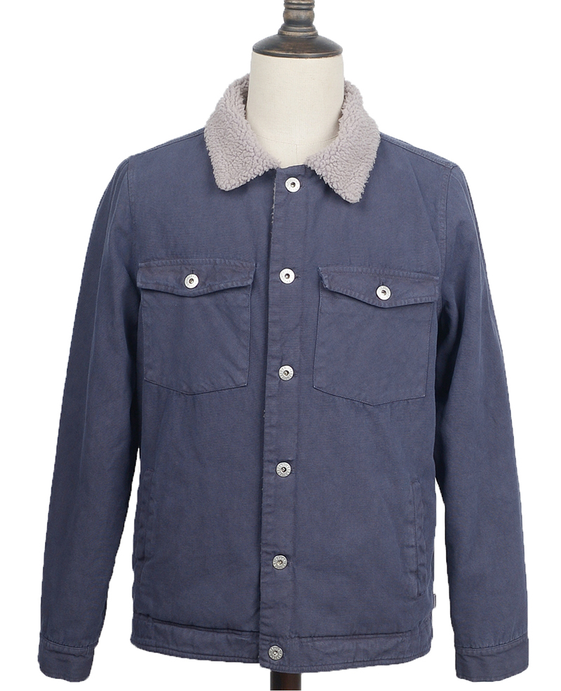 AC3W230 Mens jacket garment dyed dk navy