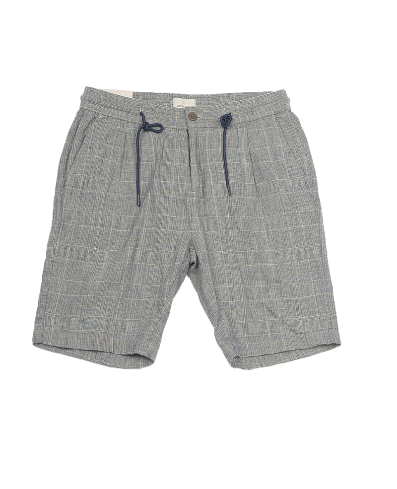 Mens short check on linen