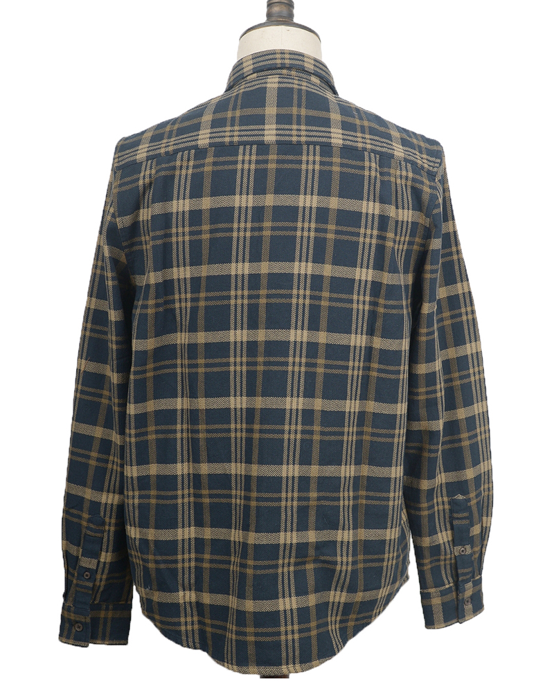 AC3W829 MENS SHIRTS NAVY PLAID