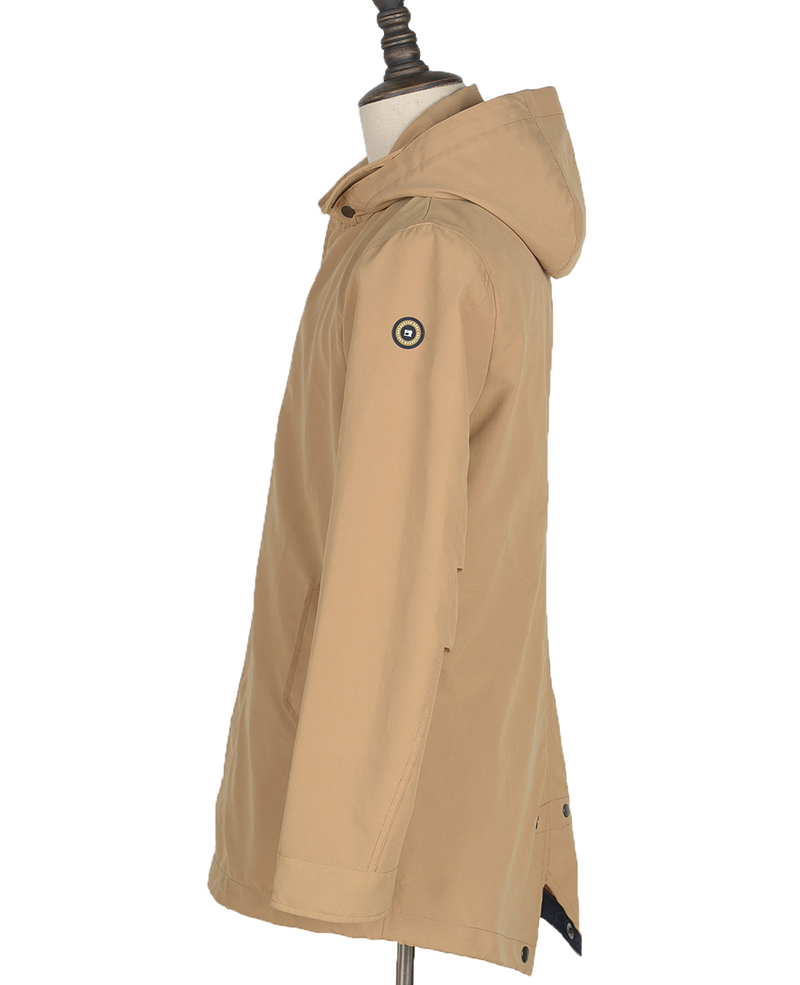 148685 TRENCH COAT BONDED DETACHABLE HOOD COL SAND