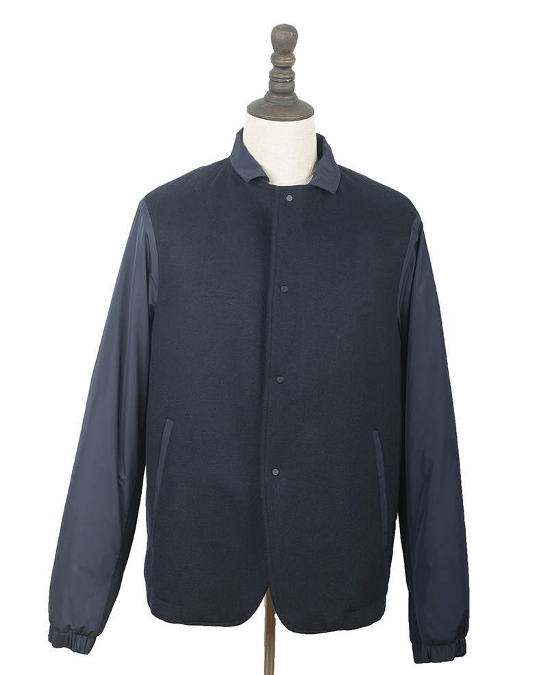 M9J078 MENS WOOL COAT DK NAVY