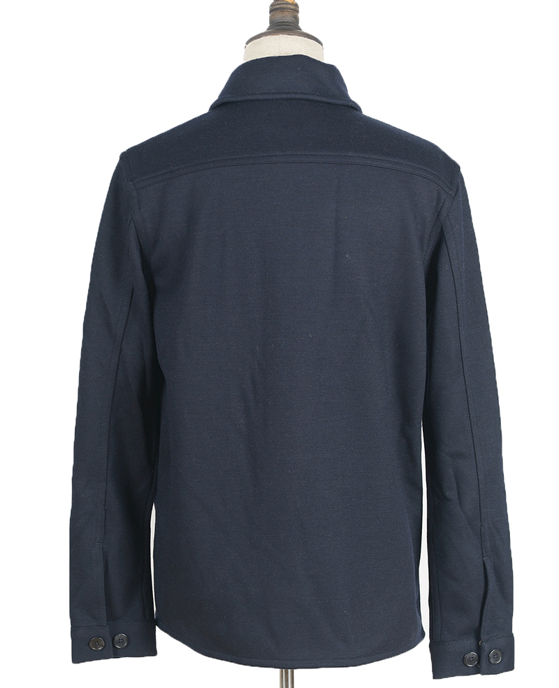 LAS KNIT OVERSHIRT DK NAVY