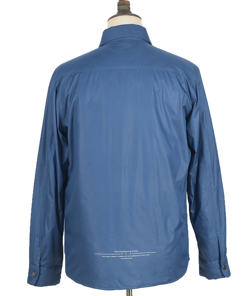 M9J039 mens puffer overshirt Blue